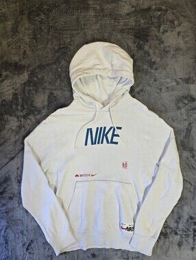 Nike JDI Just Do It Leap High White Hoodie Size Medium